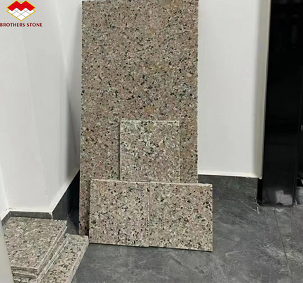2700kg/m3 Granit Dichte G636 Platten Moderne Gestaltung für Villa Grafik Pink Porrno