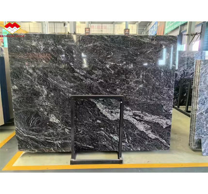 Custom Modern Polstered Wave Grau Marmor Board für Hotel Wandplatten Boden Design Stil