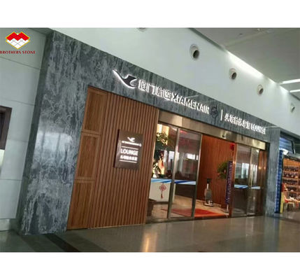 Custom Modern Polstered Wave Grau Marmor Board für Hotel Wandplatten Boden Design Stil