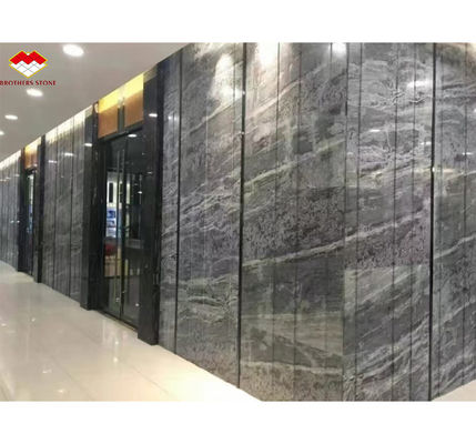 Custom Modern Polstered Wave Grau Marmor Board für Hotel Wandplatten Boden Design Stil