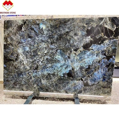 Große Platte Luxus Smaragdblau Onyx Marmor aus Brasilien für transparente Dinner-Tischplatte