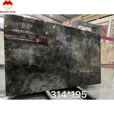 Große Platte Luxus Smaragdblau Onyx Marmor aus Brasilien für transparente Dinner-Tischplatte