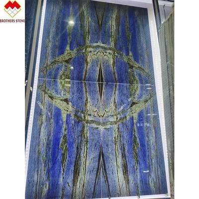 Modernes Design Luxus Elegant Brasilien Traum Saphir Blauer Stein Hintergrundbeleuchtung Labradorit Blauer Granit