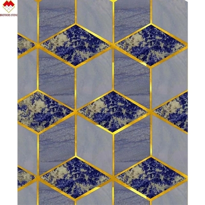 ODM OEM Akzeptable Luxus Bolivien Blauer Marmor Arbeitsplatte für Wandplatten und Bodenfliesen
