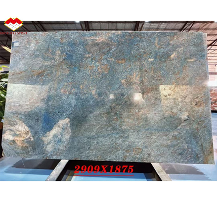 Amazon Blue Luxury Stone Polished Slab für Villa und Hotel Innenarchitektur Inspiration