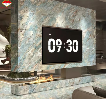 Amazon Blue Luxury Stone Polished Slab für Villa und Hotel Innenarchitektur Inspiration