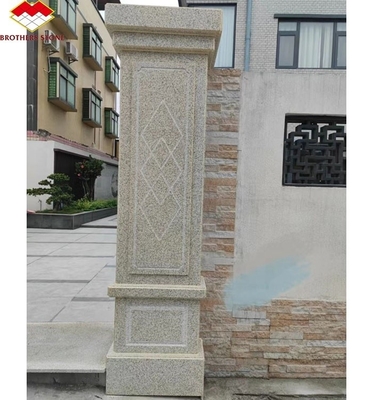 2700 kg/m3 Handgeschnitzte Säule aus Granitstein für die Gestaltung von Außensäulen