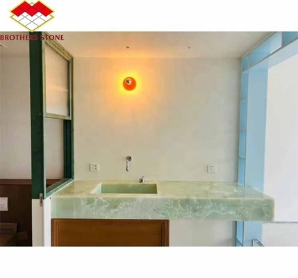 Moderne afghanische grüne Onyx-Steinplatte für das Wohnzimmer und das Esszimmer des Hotels