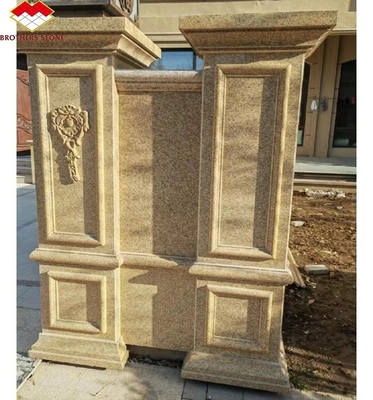 2700 kg/m3 Handgeschnitzte Säule aus Granitstein für die Gestaltung von Außensäulen