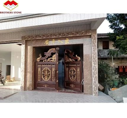 Granit aus poliertem kalifornischem Gold für Treppen und Türrahmen im modernen Außenbereich