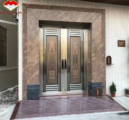 Granit aus poliertem kalifornischem Gold für Treppen und Türrahmen im modernen Außenbereich