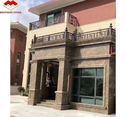 Granit aus poliertem kalifornischem Gold für Treppen und Türrahmen im modernen Außenbereich