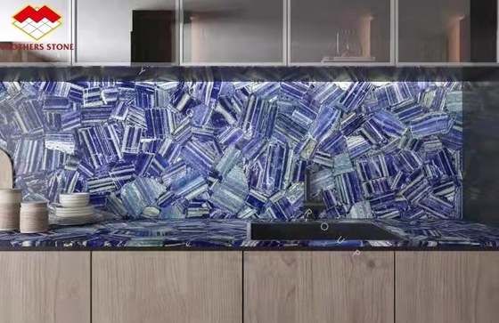 Moderne Fliesen Blaue Farbe Lemurier Blaue Granitplatte für Innenarchitektur