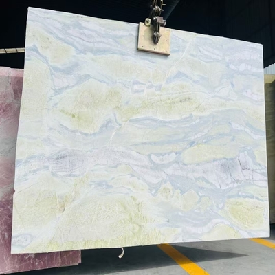Moderne blaue Onyx-Marmor mit grünen Venen für die Arbeitsplatte Vanity-Tisch Wandboden-Design Grafik-Design-Lösung enthalten