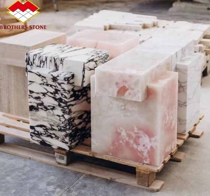 Matt Oberflächenveredelung Moderne rosa Onyx Stein für Tisch und Wand Anwendung