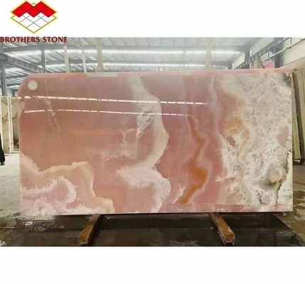 Matt Oberflächenveredelung Moderne rosa Onyx Stein für Tisch und Wand Anwendung
