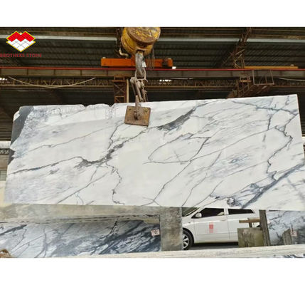 Schneebirge Weißmarmor Große Platte für modernes Design Esstisch Oberfläche Naturstein