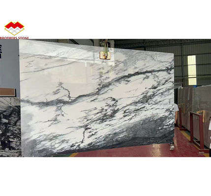 Schneebirge Weißmarmor Große Platte für modernes Design Esstisch Oberfläche Naturstein