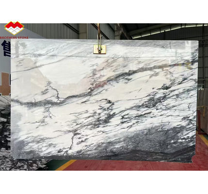 Schneebirge Weißmarmor Große Platte für modernes Design Esstisch Oberfläche Naturstein