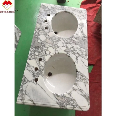 Statuario Venato Marmor Italien Weißer Marmor Arabescato Marmor Stein für die Vanity Top