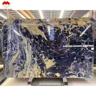 Polsterter Traum Saphir Blau Onyx Quarzit Platten Luxus Stein Hintergrundlicht Durchsichtig