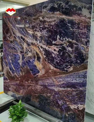 Druckfestigkeit 50,4 MPa Blauer Bahia-Marmor mit Hintergrundbeleuchtung