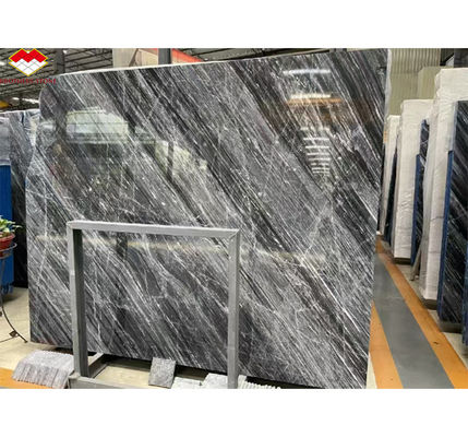 Hotel Innenarchitektur Kalzitmarmor Stufenboden und Treppen mit Licht in Florenz Grau