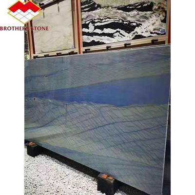 Brüder Stein Satin Blau Granit Quarzit Kaiserlich Blau Macaubas für den Boden Wand Hellblau Macaubas Blau Marmor