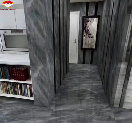 Populäre Raum Grau Marmor Große Platte für moderne Leichtgraue Treppen in Haus und Hotel