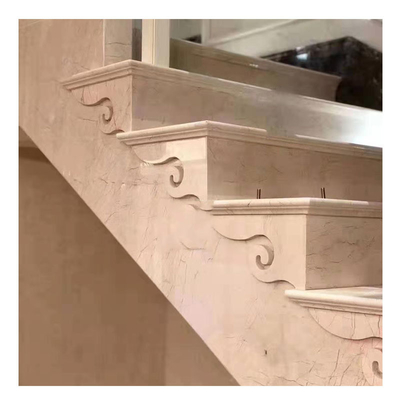 Home Dekoration Beige Naturstein Platte Granit Marmor mit poliertem Finish ODM OEM
