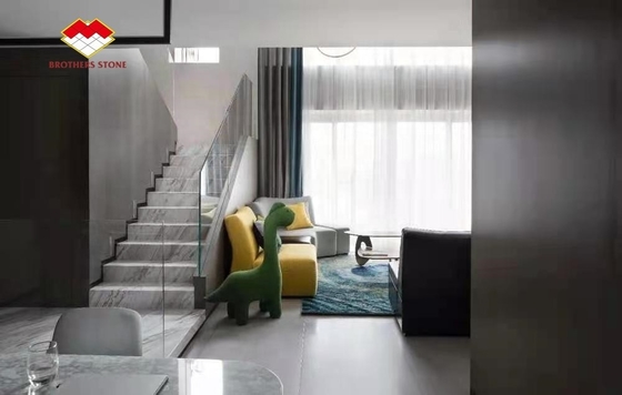 Natürliche weiße Marmor-Treppe aus Stein-Marmor-Schritte für Treppen und Aufzüge