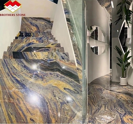 Luxus-Küchenarbeitsplatte aus chinesischem Granit mit poliertem schwarzem Goldstein