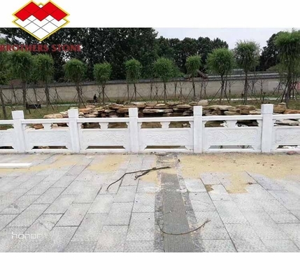 Polerierte Oberfläche Fertig-Handleil-Säule für Heimdekorationen in Guangxi Weißmarmor
