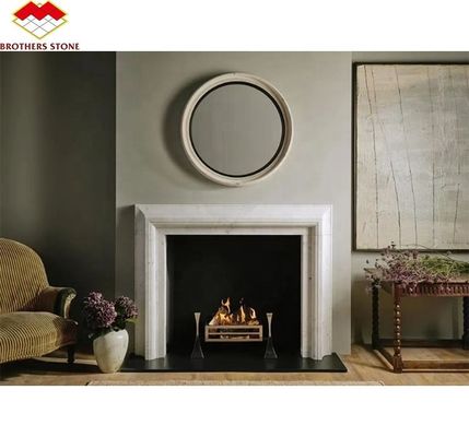 Custom Marmor Mantel Kamin ohne Fernbedienung perfekt für Wohnzimmer oder Vilar