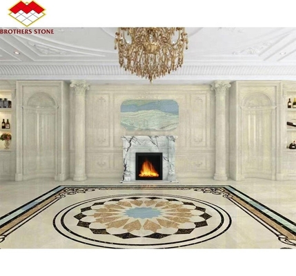 Moderne Mini Handgefertigte Mantel Kunst Skulptur Bogen Französisch New York Marmor Innenraum Duft Schnee Pflaume Kamin Umgeben