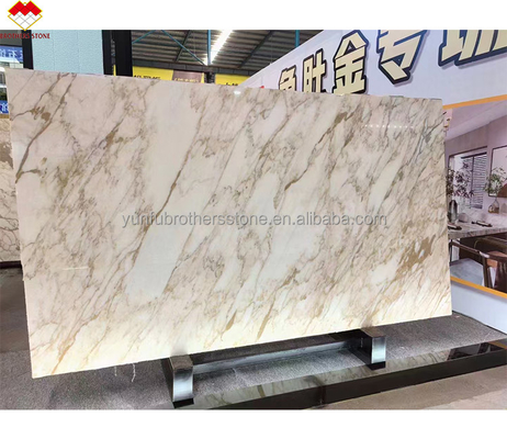 Handel FOB Modern Calacatta Gold Marmorplatte aus Italien für Wandboden-Tischplatte