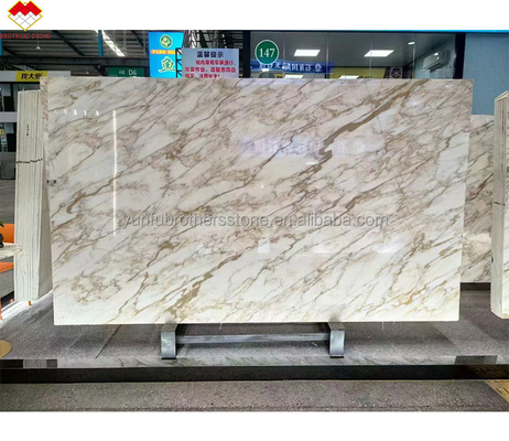 Handel FOB Modern Calacatta Gold Marmorplatte aus Italien für Wandboden-Tischplatte