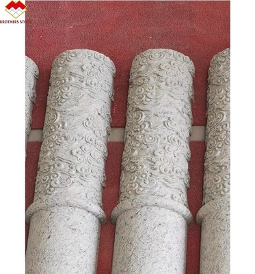 Amerikanischer Stil Granit Marmor Abdeckung Säule Schnitzerei Hohle runde Säule bei Yunfu Verkauf