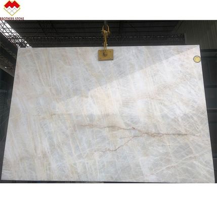 Hintergrundbeleuchtung Weiße Onyx-Fliese für Wand und Boden Durchsichtig kristallweiße Marmor-Großplatte