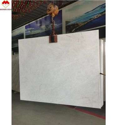 Hintergrundbeleuchtung Weiße Onyx-Fliese für Wand und Boden Durchsichtig kristallweiße Marmor-Großplatte