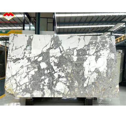 Moderne Gestaltung Luxusstein Schneefluss Marmorplatten für Innenarchitektur
