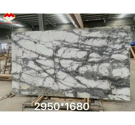 Moderne Gestaltung Luxusstein Schneefluss Marmorplatten für Innenarchitektur