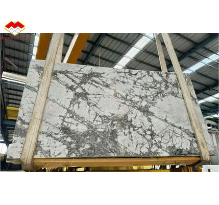 Moderne Gestaltung Luxusstein Schneefluss Marmorplatten für Innenarchitektur