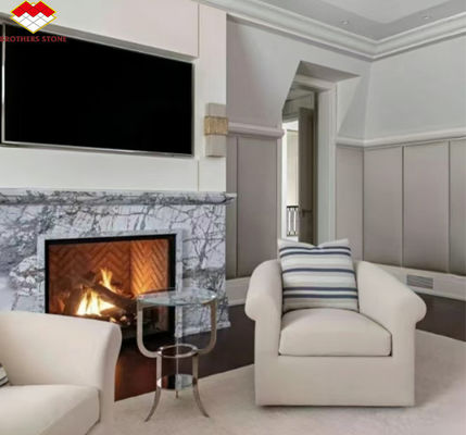 Moderne Gestaltung Luxusstein Schneefluss Marmorplatten für Innenarchitektur