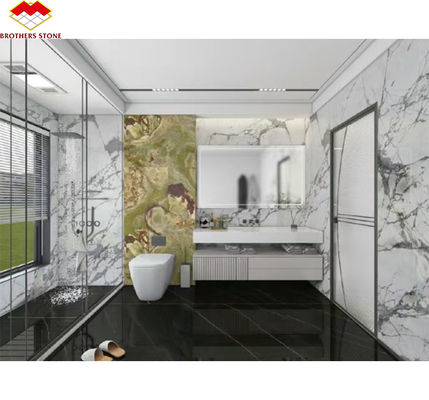 Moderne Gestaltung Luxusstein Schneefluss Marmorplatten für Innenarchitektur