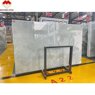 Anpassungsfähige Wandplatte aus durchsichtigem blauem Onyx für die Verkleidung mit blauem Marmor