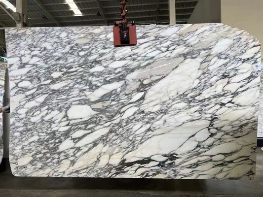 Luxusmoderne Innenhalle Rechteck Eingangskonsole Tisch Marmor Polnisch Italien Arabescato Marmor Plinth Stand Marmor