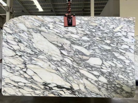 Luxusmoderne Innenhalle Rechteck Eingangskonsole Tisch Marmor Polnisch Italien Arabescato Marmor Plinth Stand Marmor