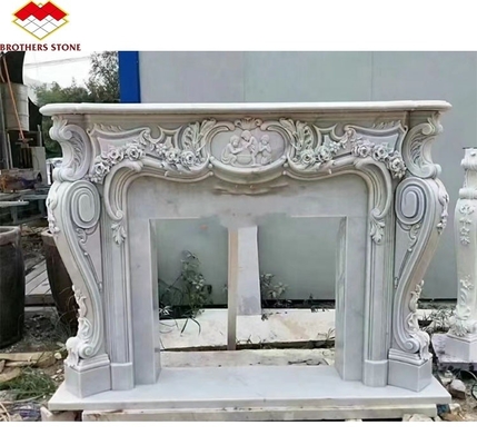 Modern italienischer Stil Marmor Kamin Mantel Innenzimmer Dekorationsstein Kamin in Granit