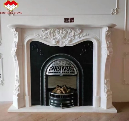 Modern italienischer Stil Marmor Kamin Mantel Innenzimmer Dekorationsstein Kamin in Granit